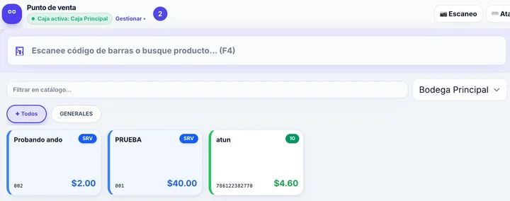 Punto de venta de FACTUX AI